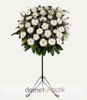 Beyaz Gerbera Ferforje