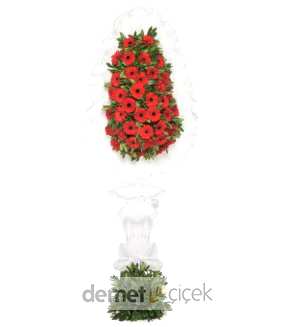 Kırmızı Gerbera Çelenk