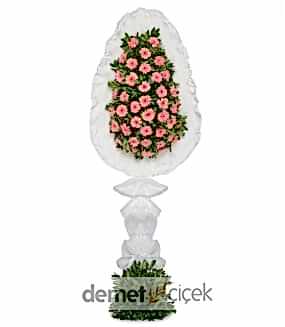 Pembe Gerbera Çelenk