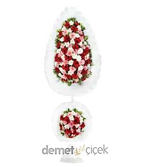 Renkli Gerbera Çift Kat Çelenk