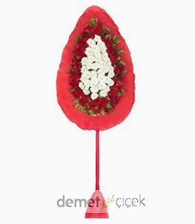 Kırmızı Beyaz Gerbera Çelenk