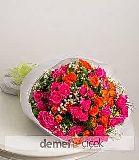 Renkli Çardak Gül Buketi