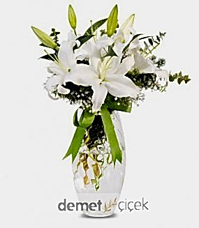 Vazoda 9'lu Lilyum Aranjmanı